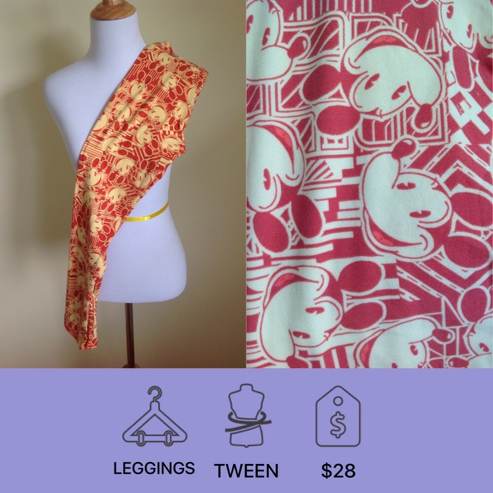 Lularoe Tween Disney leggings